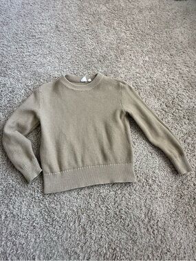 GAP Lightweight Crewneck Sweater in Beige